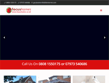 Tablet Screenshot of focushomes.co.uk